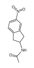 tert-butyl 5-nitro-2,3-dihydro-1H-inden-2-ylcarbamate structure