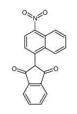 2-(4-nitro-[1]naphthyl)-indan-1,3-dione结构式