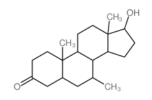 Androstan-3-one,17-hydroxy-7-methyl-, (5a,7b,17b)- (9CI) Structure