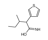 3-methyl-2-thiophen-3-ylpentanamide结构式