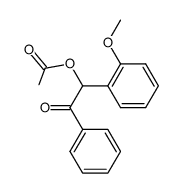 2-acetoxy-1-phenyl-2-(2-methoxyphenyl)ethanone Structure