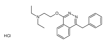 2-(4-benzylphthalazin-1-yl)oxy-N,N-diethylethanamine,hydrochloride Structure