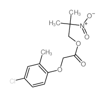 (2-methyl-2-nitro-propyl) 2-(4-chloro-2-methyl-phenoxy)acetate结构式
