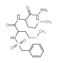 2-(benzylsulfonylamino)-N-[1-(hydrazinecarbonyl)-3-methylsulfanyl-propyl]-4-methylsulfanyl-butanamide结构式