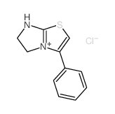 5H-Imidazo[2,1-b]thiazol-4-ium, 6,7-dihydro-3-phenyl-, chloride Structure