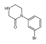 1-(3-bromophenyl)piperazin-2-one Structure