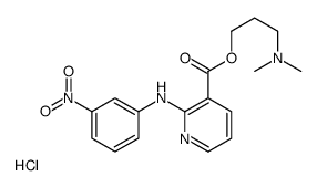 3-(dimethylamino)propyl 2-(3-nitroanilino)pyridine-3-carboxylate,hydrochloride结构式