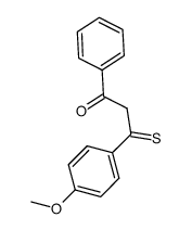 3-(4-methoxyphenyl)-1-phenyl-3-thioxopropan-1-one Structure