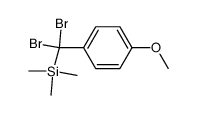 (dibromo(4-methoxyphenyl)methyl)trimethylsilane结构式