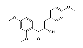 1-(2,4-Dimethoxyphenyl)-2-hydroxy-3-(4-methoxyphenyl)-1-propanone结构式