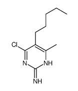 4-Chloro-6-methyl-5-pentyl-2-pyrimidinamine Structure