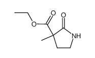 3-Methyl-2-oxo-3-pyrrolidincarbonsaeure-ethylester结构式