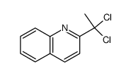 2-(1,1-dichloroethyl)quinoline结构式