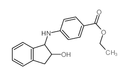 ethyl 4-[(2-hydroxy-2,3-dihydro-1H-inden-1-yl)amino]benzoate structure