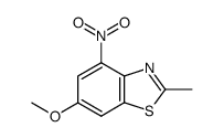 Benzothiazole, 6-methoxy-2-methyl-4-nitro- (4CI) structure