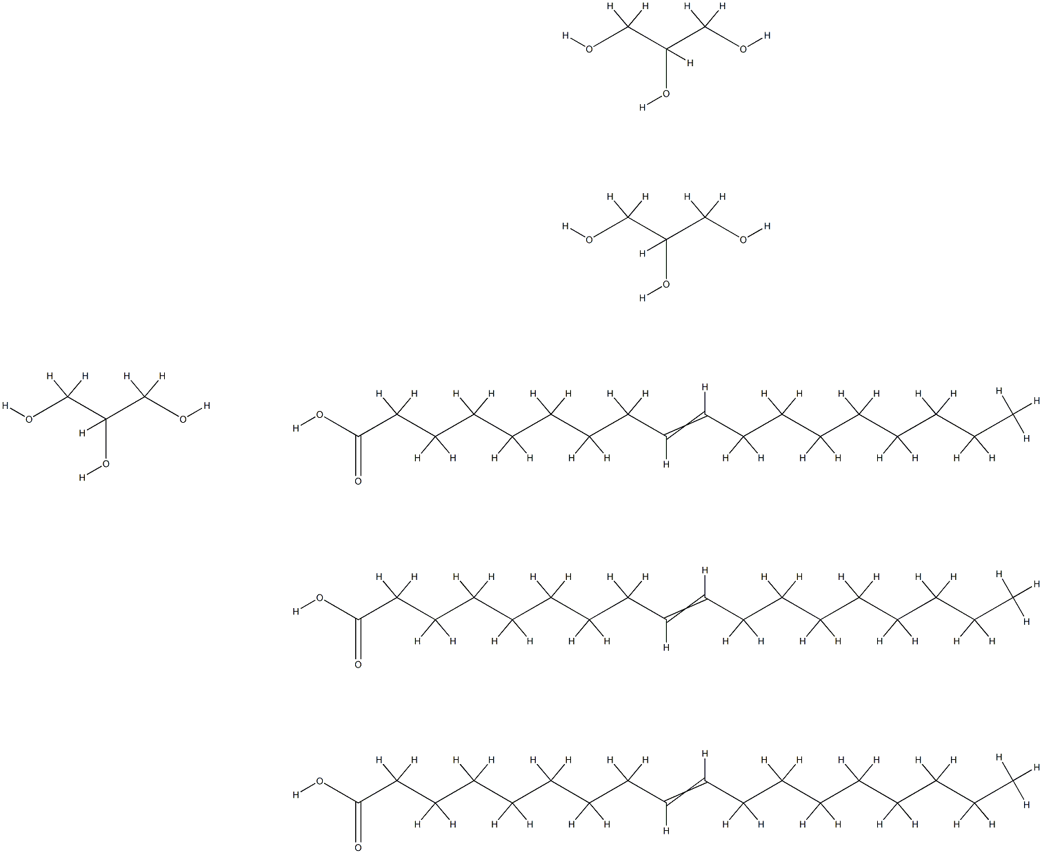 triglycerol trioleate结构式