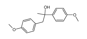 1,2-bis-(4-methoxy-phenyl)-propan-2-ol结构式