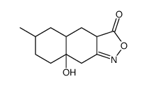 Naphth[2,3-c]isoxazol-3(3aH)-one, 4,4a,5,6,7,8,8a,9-octahydro-8a-hydroxy-6-methyl- (9CI) structure