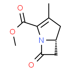 1-Azabicyclo[3.2.0]hept-2-ene-2-carboxylicacid,3-methyl-7-oxo-,methylester,(R)-(9CI) Structure