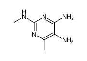 2,4,5-Pyrimidinetriamine,N2,6-dimethyl- structure