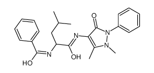 N-[1-[(1,5-dimethyl-3-oxo-2-phenylpyrazol-4-yl)amino]-4-methyl-1-oxopentan-2-yl]benzamide Structure