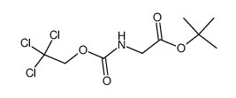 tert-butyl ((2,2,2-trichloroethoxy)carbonyl)glycinate Structure