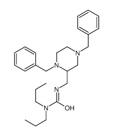 3-[(1,4-dibenzylpiperazin-2-yl)methyl]-1,1-dipropylurea Structure