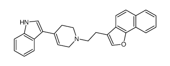 3-{1-(2-naphtho[1,2-b]furan-3-yl-ethyl)-1,2,3,6-tetrahydro-4-pyridinyl}-1H-indole结构式