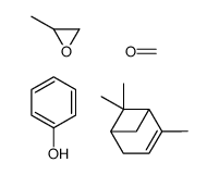 formaldehyde,2-methyloxirane,phenol,4,6,6-trimethylbicyclo[3.1.1]hept-3-ene Structure