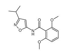 2,6-dimethoxy-N-(3-propan-2-yl-1,2-oxazol-5-yl)benzamide Structure