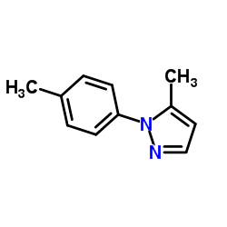 5 -甲基- 1 -对甲苯基- 1H -吡唑结构式
