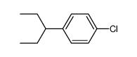 3-(p-chlorophenyl)pentane Structure