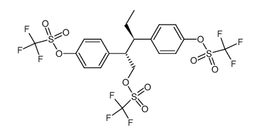 (2R*,3S*)-2,3-bis[4-[(trifluoromethanesulfonyl)oxy]phenyl]-1-pentyl结构式