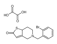 5-(o-Bromobenzyl)-5,6,7,7a-tetrahydro-4H-thieno(3,2-c)pyridin-2-one ox alate结构式