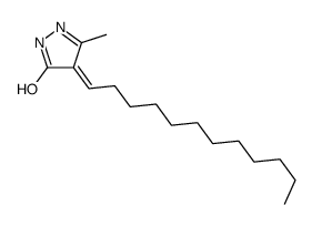 4-dodecylidene-3-methyl-1H-pyrazol-5-one结构式