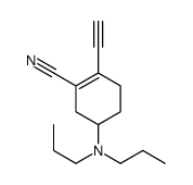 5-(dipropylamino)-2-ethynylcyclohexene-1-carbonitrile Structure