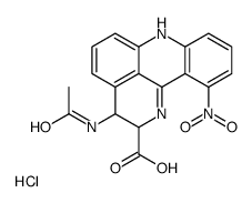 3-acetamido-2-[(1-nitroacridin-9-yl)amino]butanoic acid,hydrochloride Structure