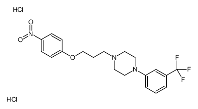 1-[3-(4-nitrophenoxy)propyl]-4-[3-(trifluoromethyl)phenyl]piperazine,dihydrochloride Structure