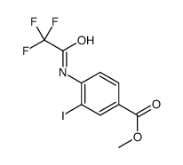 methyl 3-iodo-4-[(2,2,2-trifluoroacetyl)amino]benzoate Structure