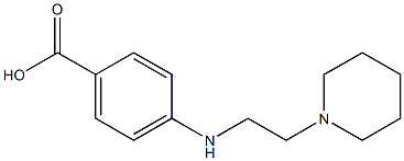 Benzoic acid,4-[[2-(1-piperidinyl)ethyl]amino]- Structure