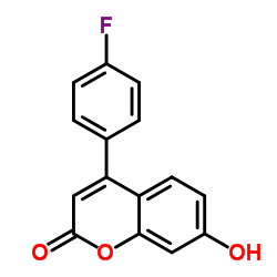 4-(4-Fluorophenyl)-7-hydroxy-2H-chromen-2-one Structure