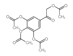 Ethanone,2-(acetyloxy)-1-[3,4,5-tris(acetyloxy)phenyl]- Structure