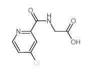 2-{[(4-Chloro-2-pyridinyl)carbonyl]amino}-acetic acid结构式