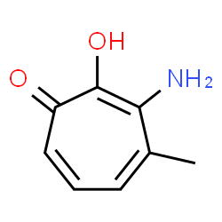 2,4,6-Cycloheptatrien-1-one,3-amino-2-hydroxy-4-methyl- Structure