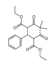 5,5-dimethyl-4,6-dioxo-2-phenyl-cyclohexane-1,3-dicarboxylic acid diethyl ester结构式