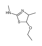 (5-ethoxy-4-methyl-4,5-dihydro-thiazol-2-yl)-methyl-amine结构式