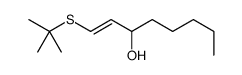 1-tert-butylsulfanyloct-1-en-3-ol结构式