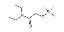 N,N-diethyl-2-((trimethylstannyl)oxy)acetamide Structure