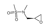 N-甲基-N-(2S)环氧乙烷甲基甲磺酰胺结构式