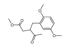 methyl-3-acetyl-4-(2',5'-dimethoxyphenyl)-butanoate结构式